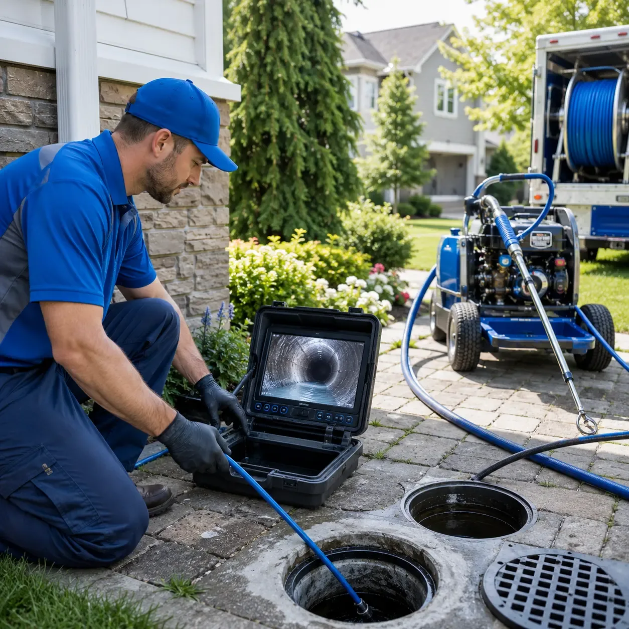Outdoor drain cleaning professionals serving Kansasville, WI