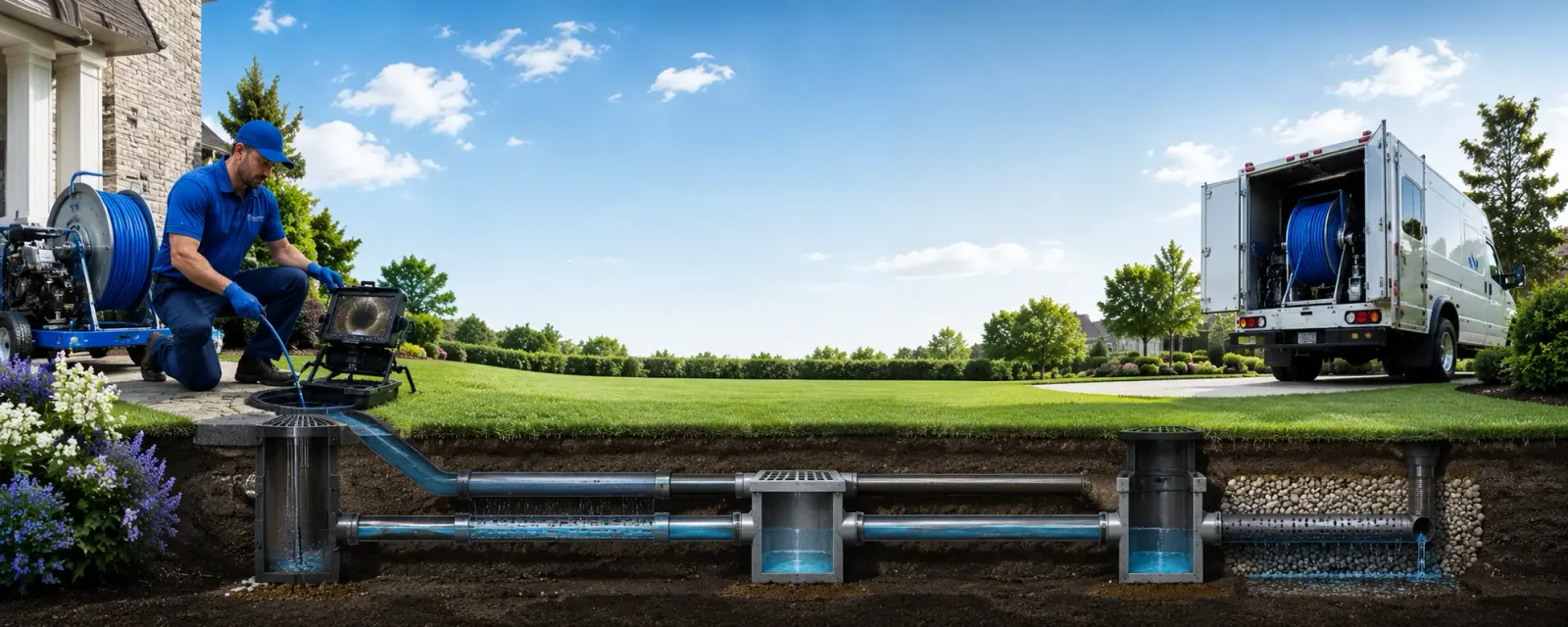 Outdoor drain cleaning information for Kansasville, WI